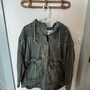 We The Free faded green utility jacket